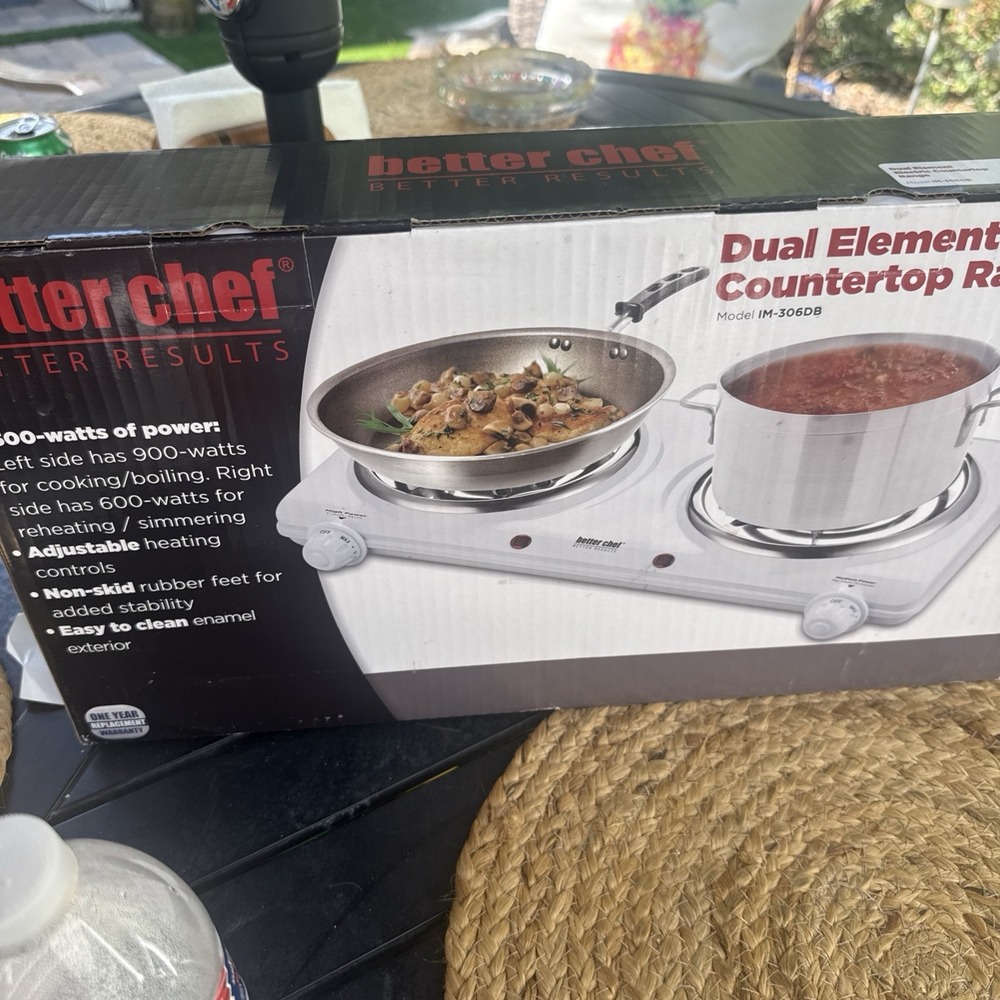 Better Chef IM-306DB Double Burner Hot Plate 1500W